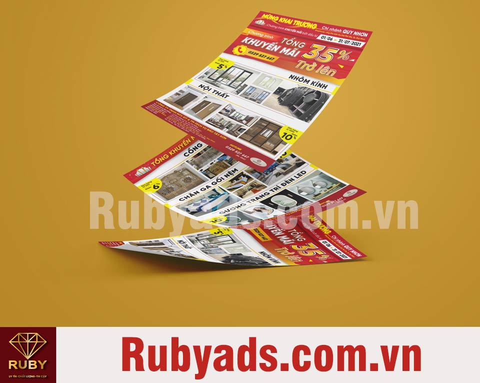 #1 Dịch vụ in tờ rơi giới thiệu chất lượng giá rẻ tại HCM