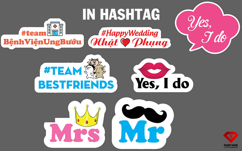 Dịch vụ in hashtag lấy liền quận 5