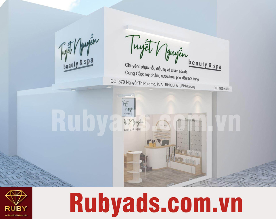Thiết kế bảng hiệu shop mỹ phẩm cần lưu ý gì?