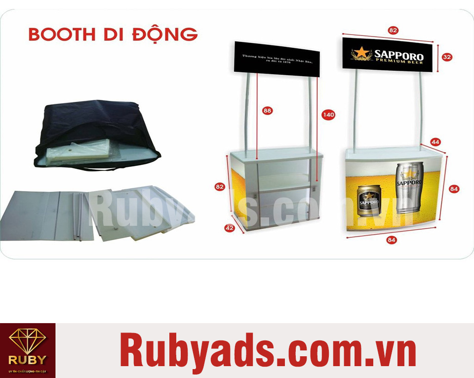 Hướng dẫn cách lắp ráp Booth bán hàng di động chi tiết từ A-Z