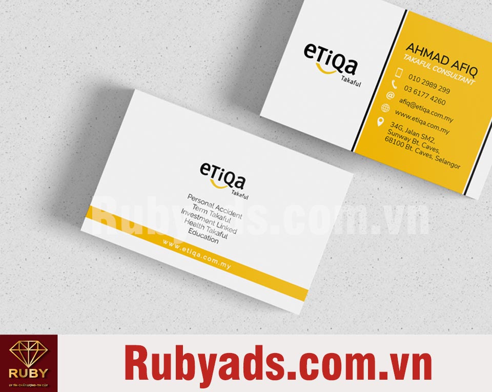 các loại name card phổ biến