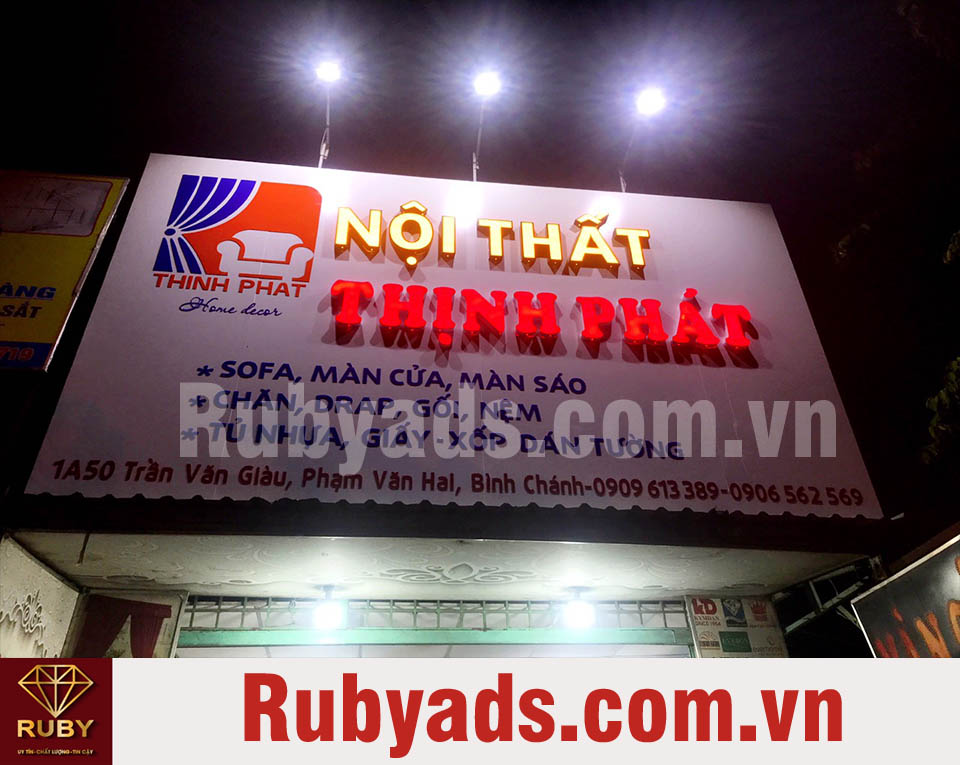 Mẫu thiết kế bảng hiệu quảng cáo đẹp