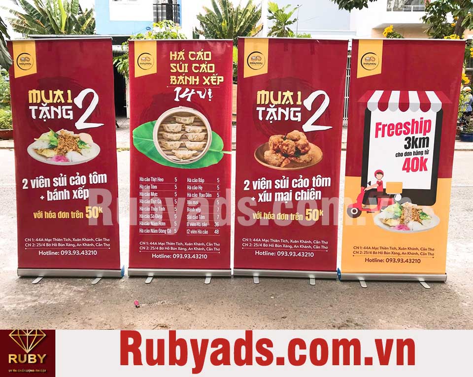Dịch vụ in Standee lấy liền quận 8 giá rẻ - giao hàng trong ngày