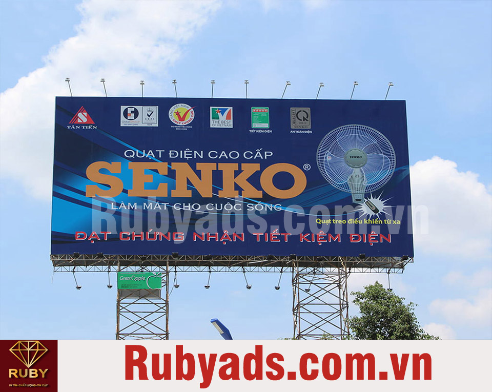 Thi công bảng hiệu quảng cáo tại Củ Chi ngoài trời