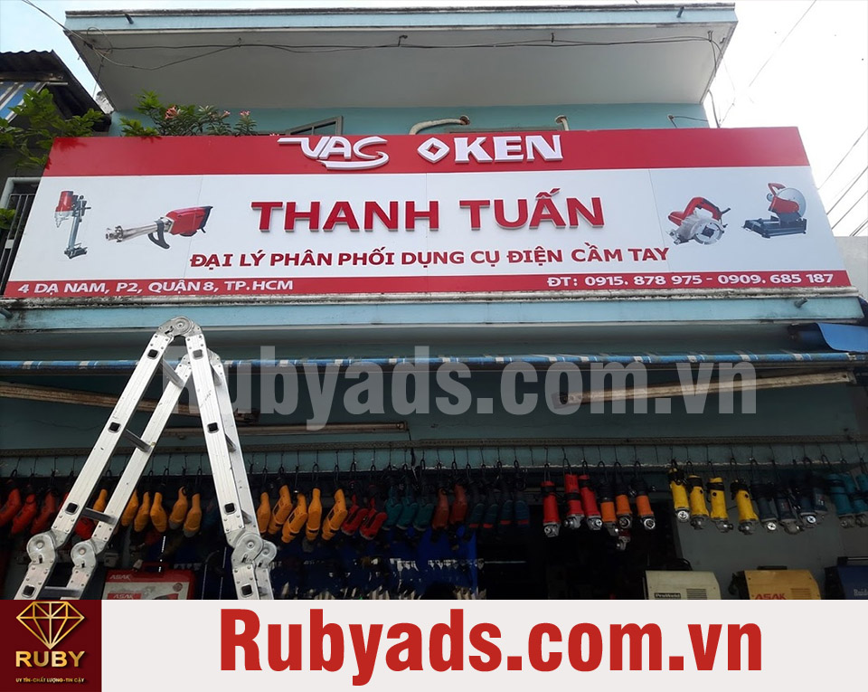Ruby cung cấp dich vụ thi công bảng hiệu quảng cáo tại Quận 9