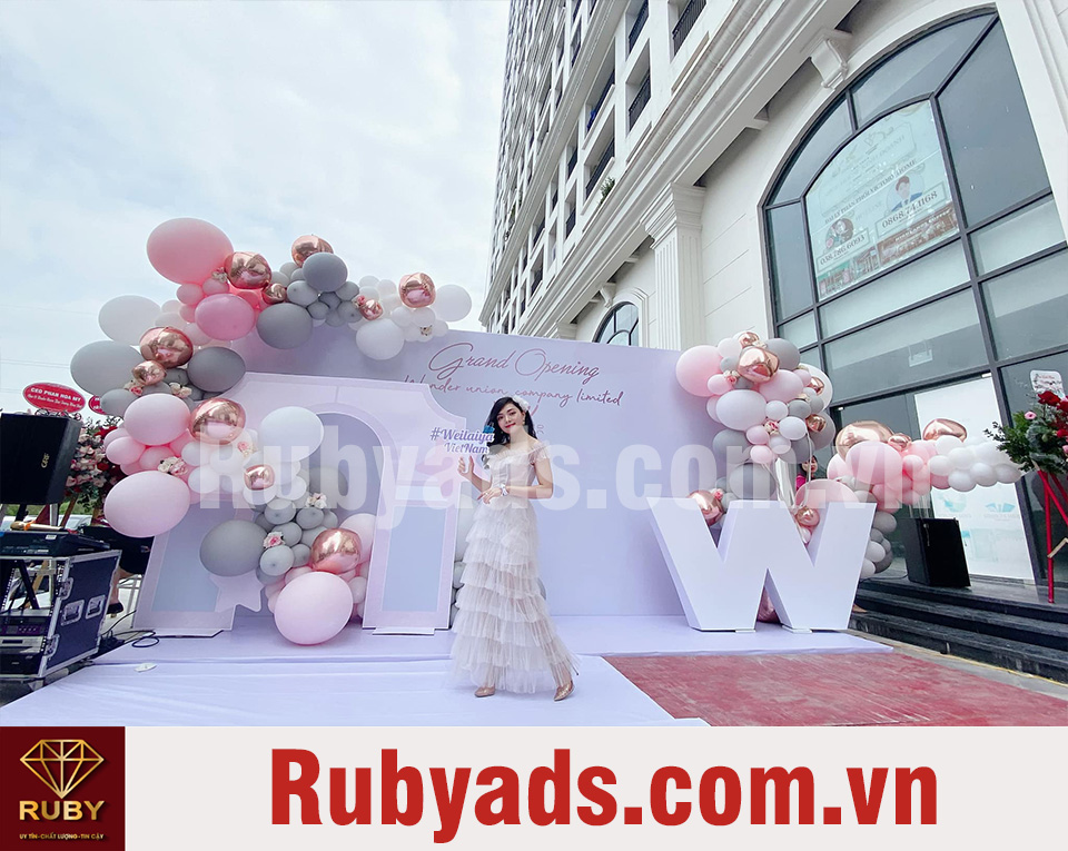 Mẫu Backdrop dùng cho sự kiện khai trương
