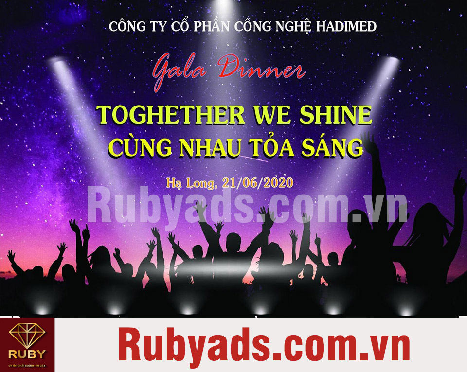 Mẫu Backdrop sự kiện Gala Dinner