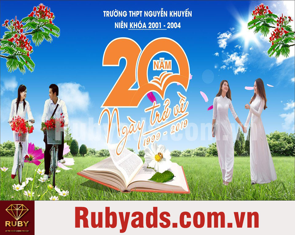 Mẫu Backdrop sự kiện họp lớp