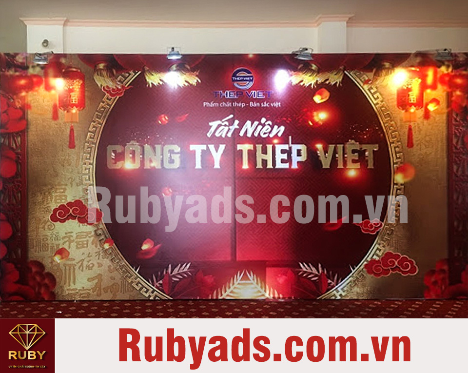 Mẫu Backdrop sự kiện tất niên