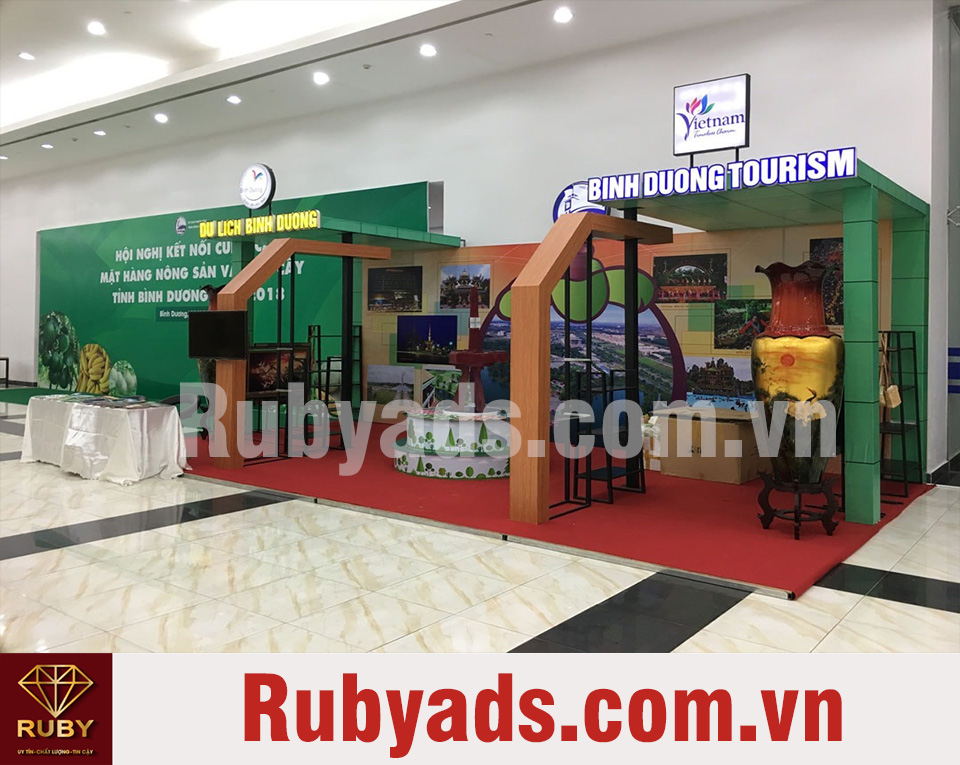 Kích thước booth gian hàng triển lãm trưng bày phổ biến
