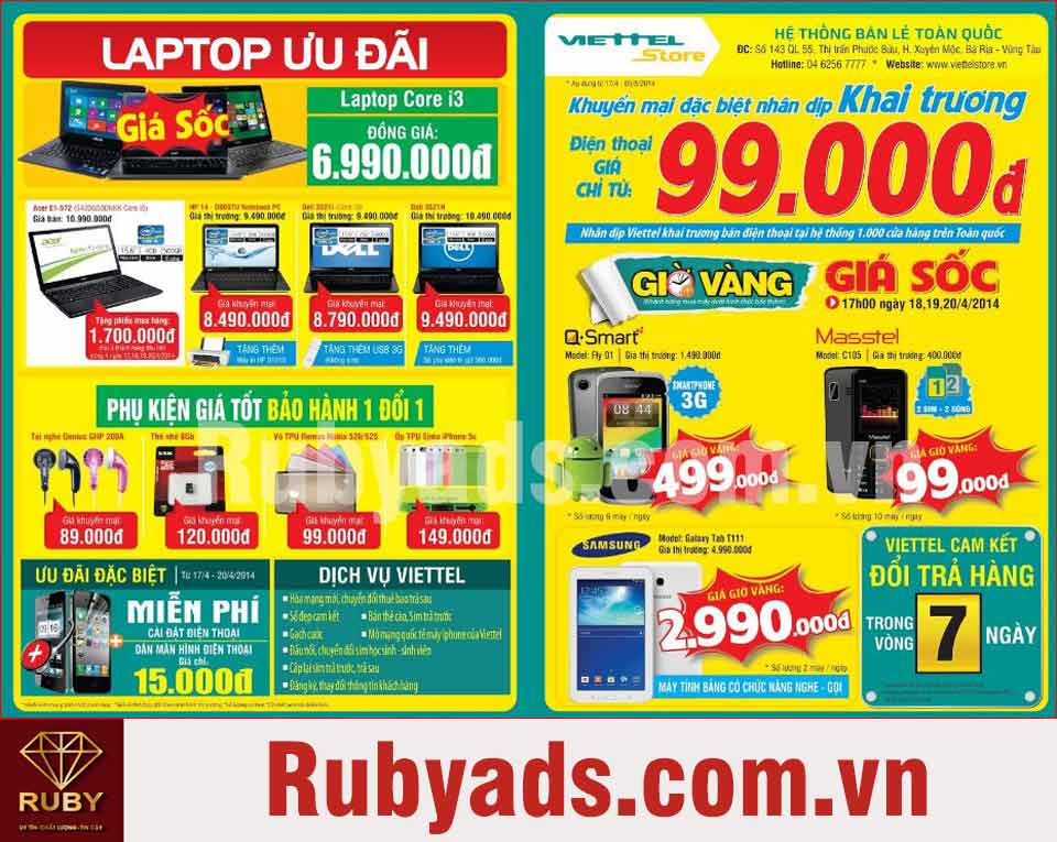 ứng dụng thiết kế tờ rơi quảng cáo