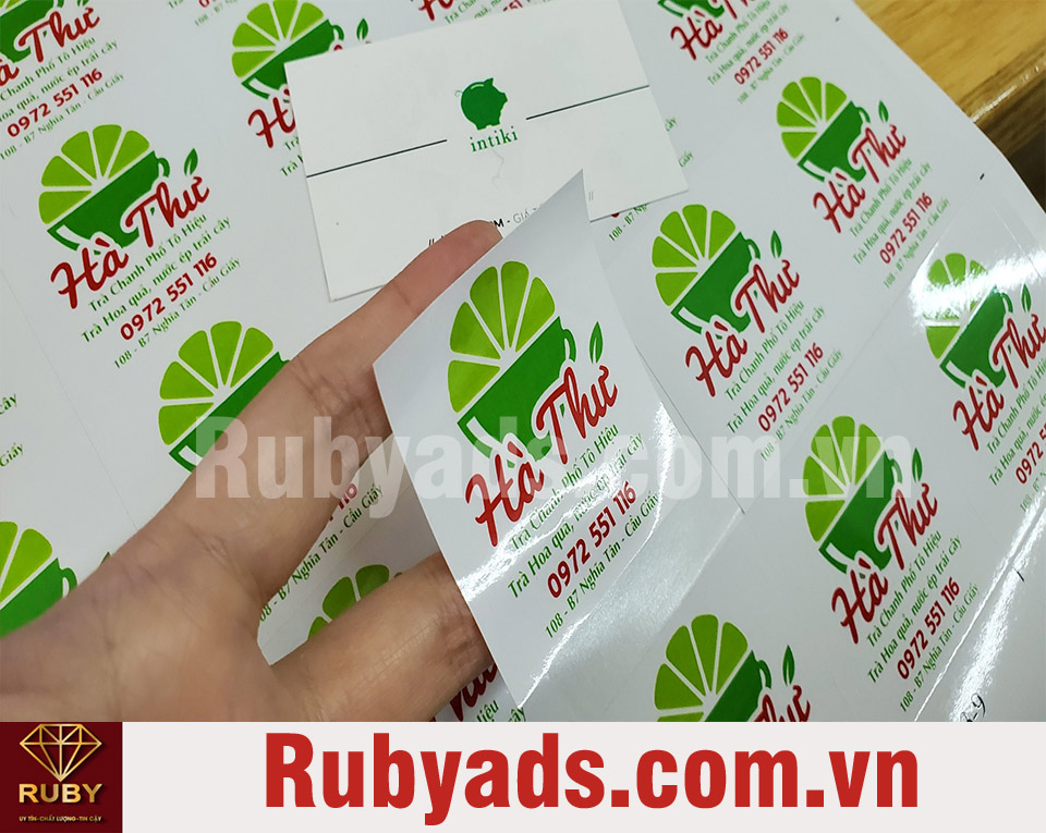 In Tem nhãn giá rẻ, số lượng ít, tại xưởng HCM