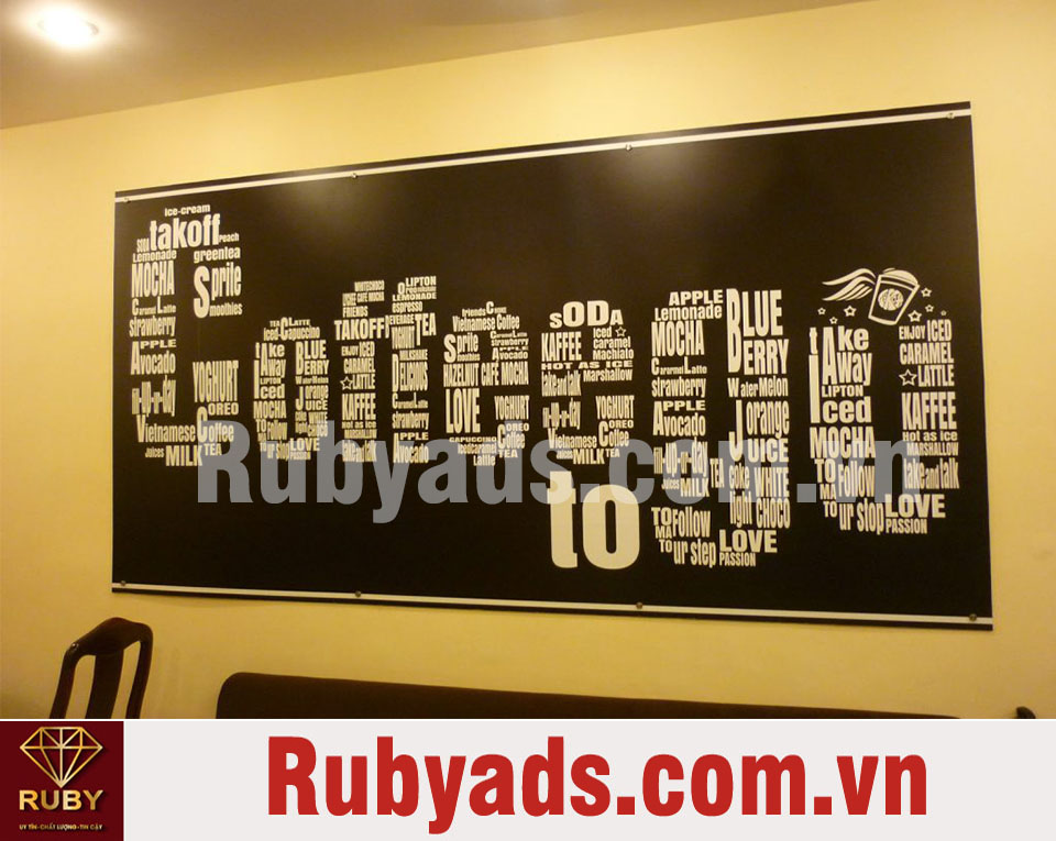 in poster dán tường