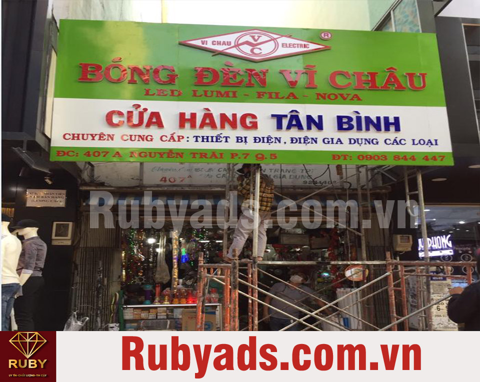 Thi công bảng hiệu quảng cáo quận 5 chuyên nghiệp