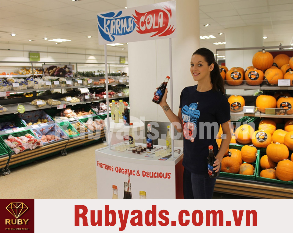 Dịch vụ lắp đặt và gia công Booth sampling bán hàng giá rẻ HCM