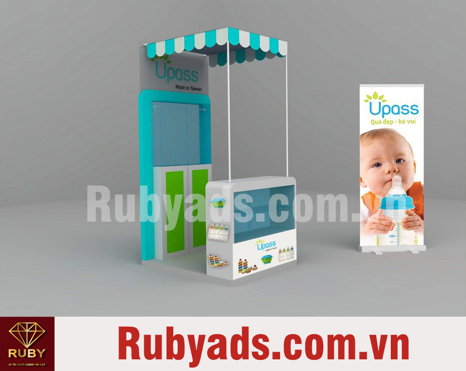 Dịch vụ lắp đặt và gia công Booth sampling bán hàng giá rẻ HCM