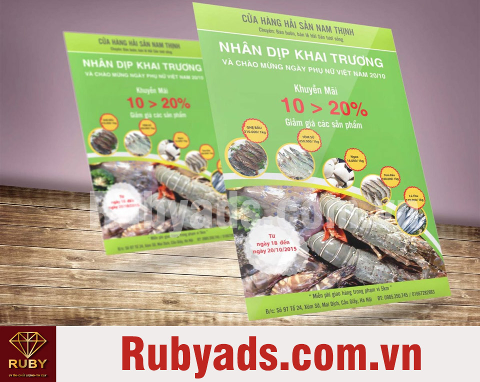 Dịch vụ in tờ rơi A5, A4, A3, tờ gấp 3 giá rẻ tại HCM