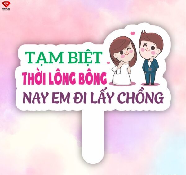 mẫu hashtag cầm tay đám cưới