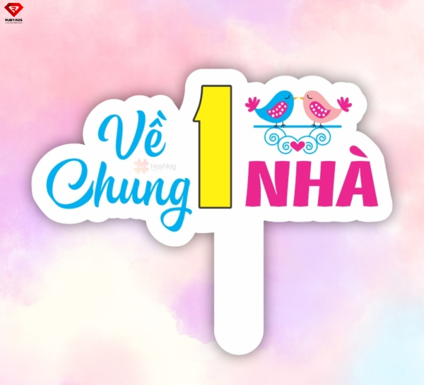 mẫu hashtag cầm tay đám cưới