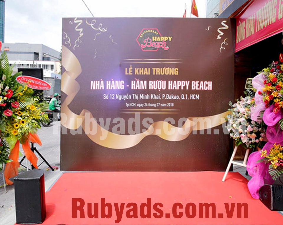 Tổng hợp kích thước backdrop sự kiện ngoài trời từ A-Z