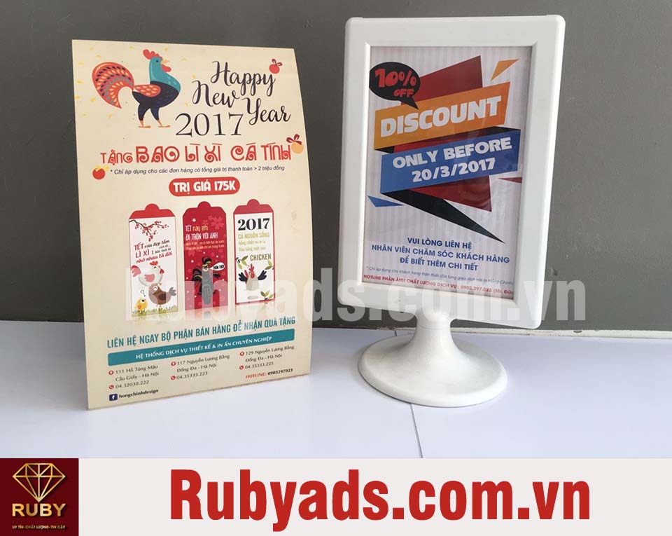 Dịch vụ in Standee lấy liền quận 3 giá rẻ - đảm bảo chất lượng