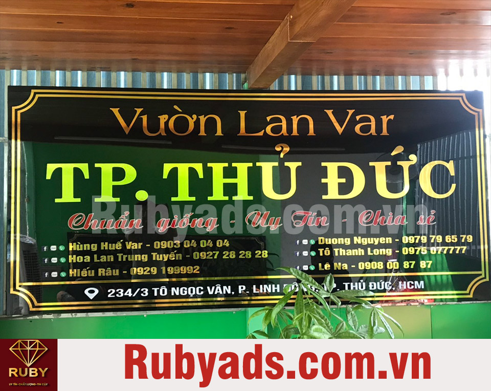 Thi công bảng hiệu quảng cáo tại  quận Thủ Đức