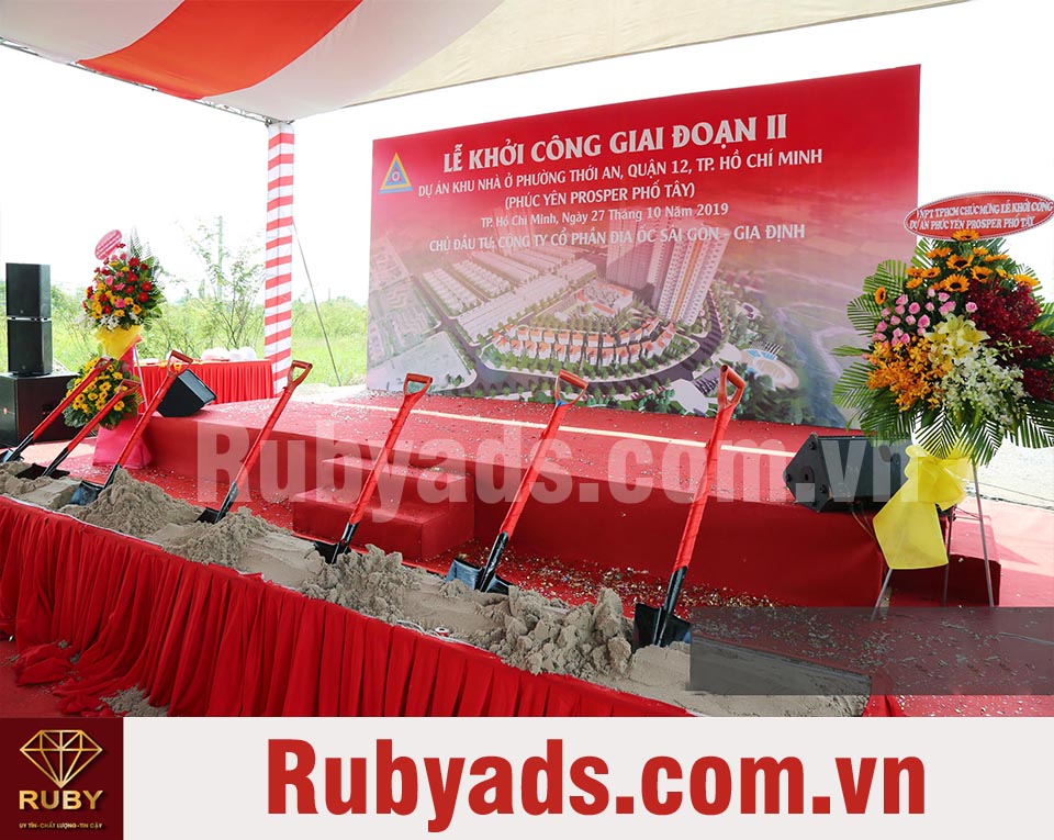 Công đoạn tổ chức lễ khởi công hoàn hảo