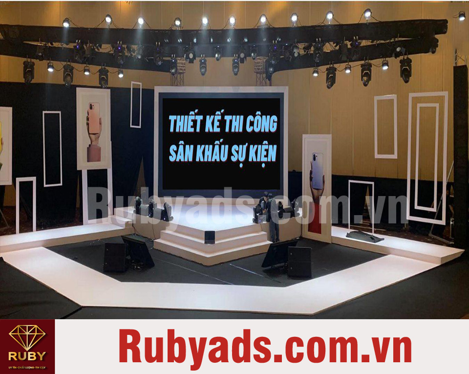 Dịch vụ thiết kế và in phông nền sân khấu giá rẻ lấy liền