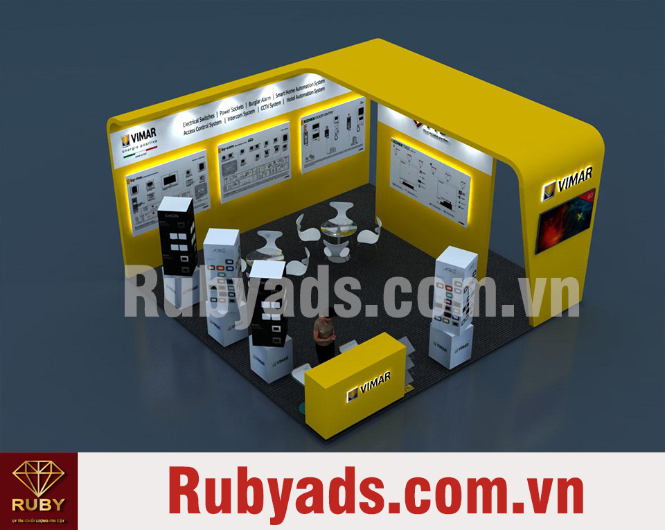 Gian hàng tự dựng là gì? Kích thước của một gian hàng tự dựng