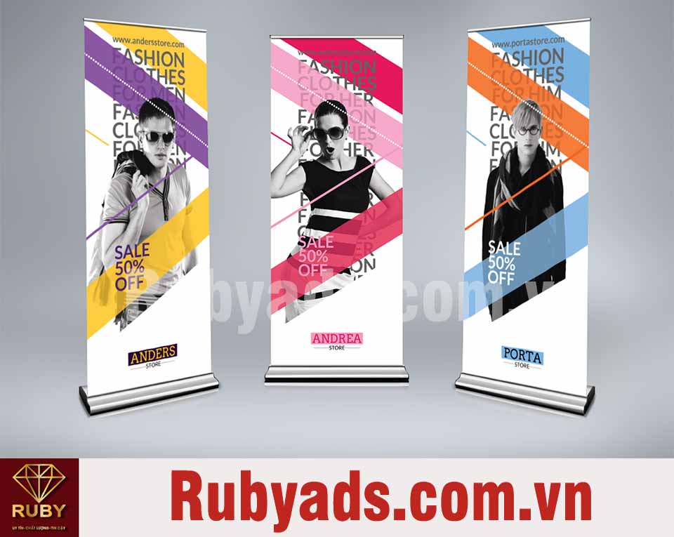 Dịch vụ in Standee lấy liền quận Tân Bình giá rẻ - thiết kế giùm cho khách hàng