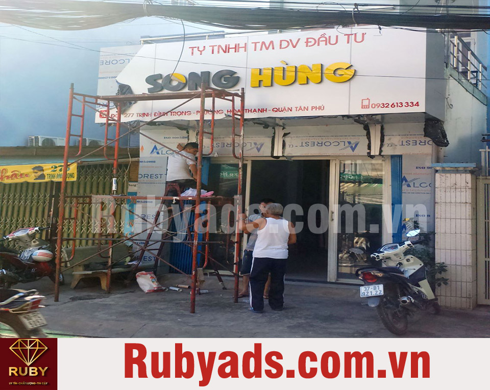 Thi công bảng hiệu quảng cáo Tân Phú giá rẻ