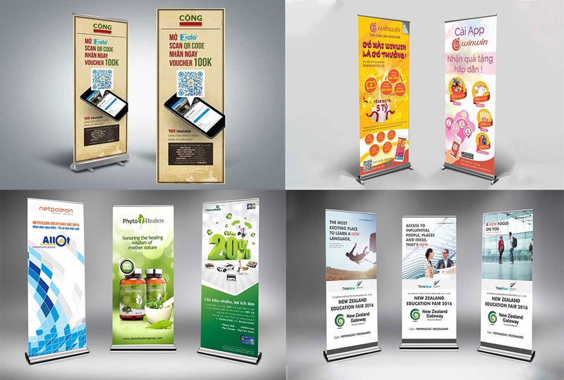 in standee bằng chất liệu gì