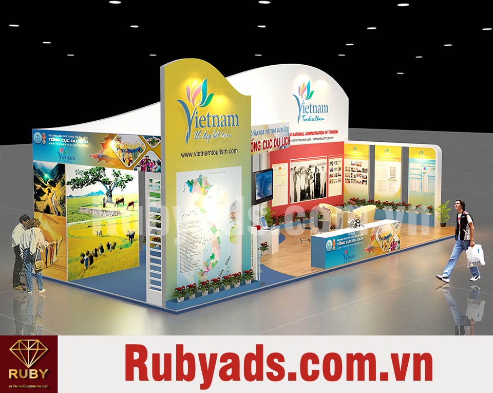 Dịch vụ thiết kế lắp ráp booth - gian hàng hội chợ triển lãm trọn gói