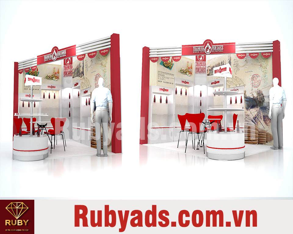 dịch vụ thiết kế gian hàng tự dựng