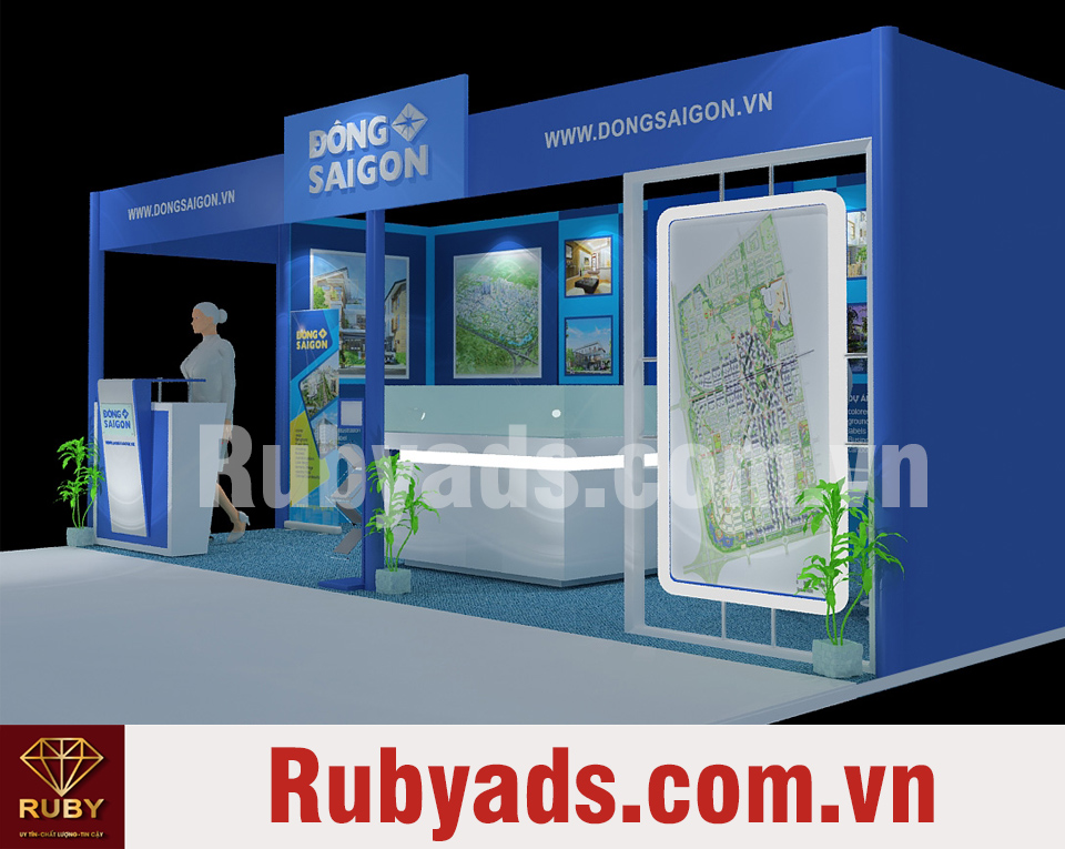 booth quang cao trung bay san pham