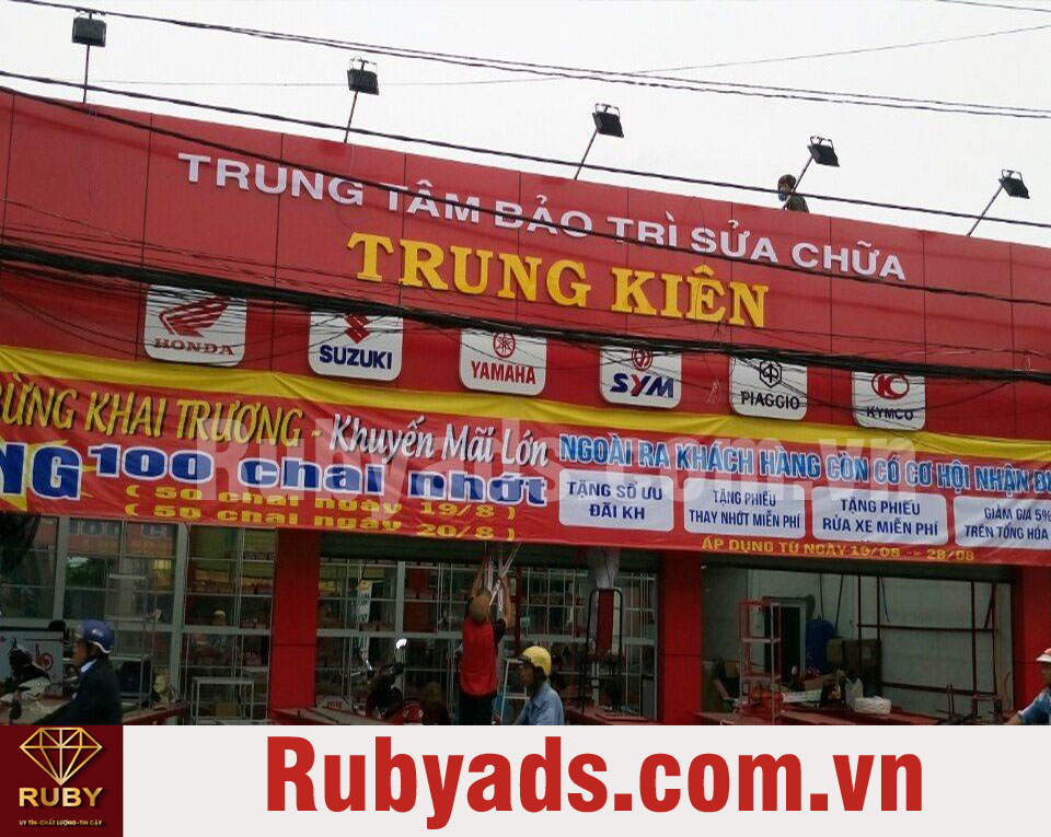 Thi công bảng hiệu quảng cáo quận 12 chuyên nghiệp