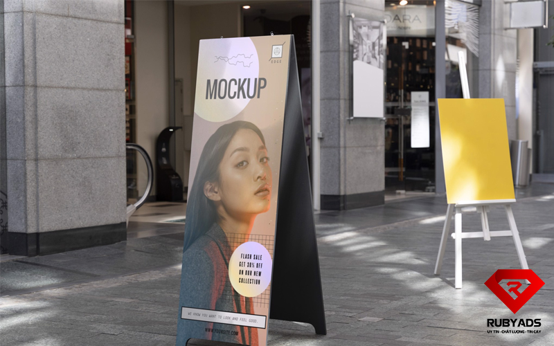 Dịch Vụ In Standee Ngoài Trời Siêu Nhanh tại Rubyads