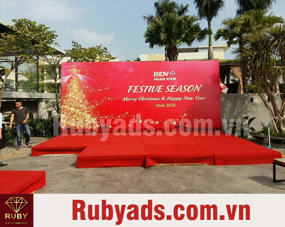 dịch vụ thi công phông nền sân khấu uy tín giá rẻ 