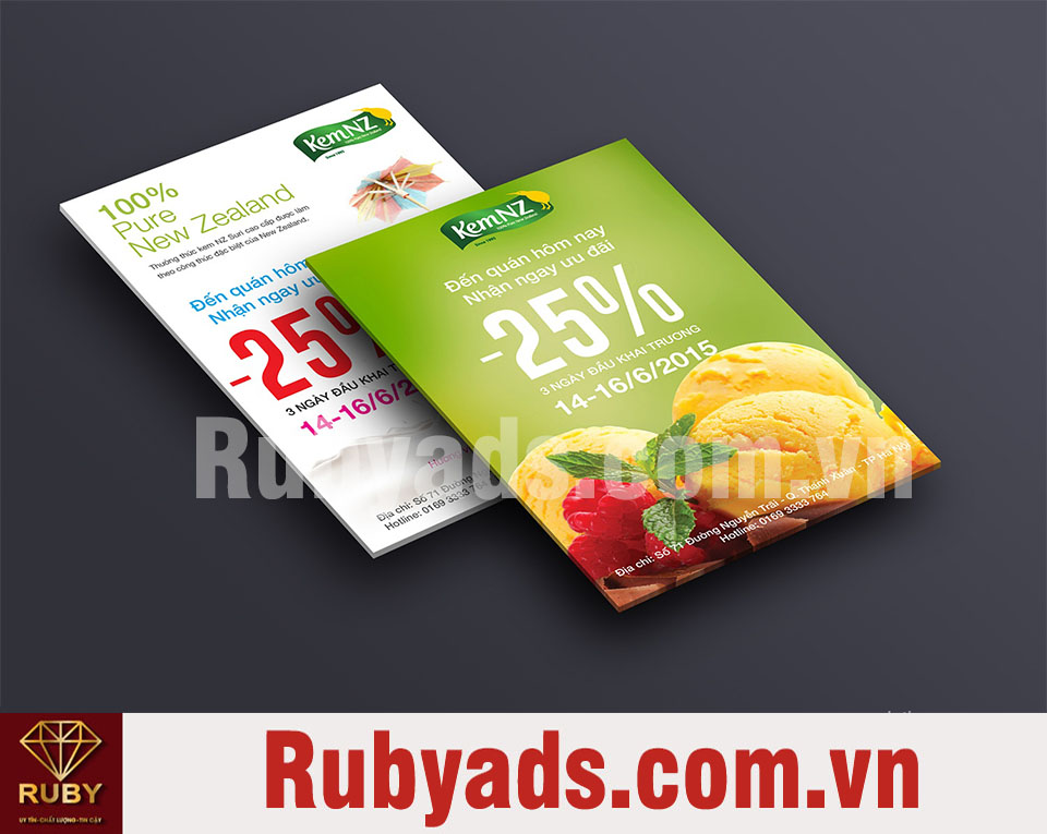 in poster quảng cáo